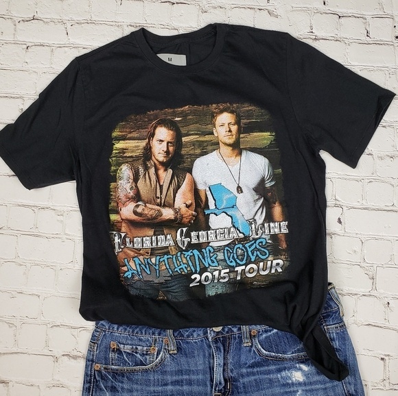Florida Georgia Line 2015 Tour Graphic T Medium - Picture 1 of 7